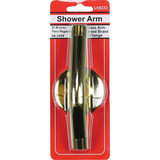Lasco 6 In. Polished Brass Shower Arm and Flange