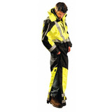 Occunomix Rain Coverall,Class 3, Type R,Blk-Ylw,L SP-CVL-BYL