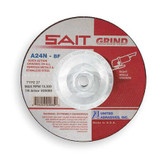 United Abrasives/Sait DepressedGrindWhl,5/8"-11CN,ThreadHle 20170