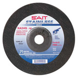 United Abrasives/Sait DepressedGrindWhl,7/8"CN,UnthreadHle 24220