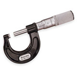 Starrett Outside Micrometer,0 to 1",Knurled Ring T436.1XFL-1