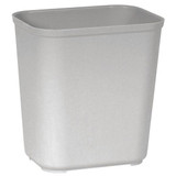 Rubbermaid Commercial Wastebasket,Rectangular,7 gal.,Gray FG254300GRAY