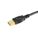 Monoprice Standard USB Cable,Black,15ft L 5445
