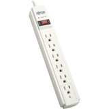 Tripp Lite Surge Protector Strip,6 Outlet,Gry TLP606