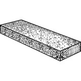 Norton Abrasives Single Grit Sharpening Stone,A/O,Medium 61463685615