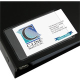 C-Line Products Business Card Holder,Clear,2 1/4" H,PK10 70238