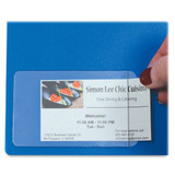 C-Line Products Business Card Holder,Clear,2 1-4" H,PK10 70238