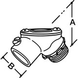Raco Elbow,Zinc,Overall L 2 49/64in 2763