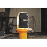 Wobble Light Reflector Shield,12.5in,Black-Silver 111808
