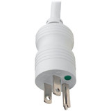 Tripp Lite Outlet Strip,4 Outlet,15A,8-21-32" L,Wht PS-415-HG-OEM