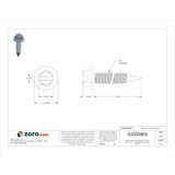 Tapcon Concrete Anchor Screw,Hex,1-4 in,PK100 3155407