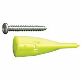 Wallclaw Anchors Wall Anchor,Plastic,2 in L,PK100 PCK-WC100-YS