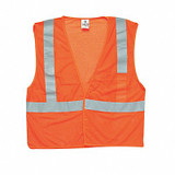 Kishigo High Visibility Vest,Class 2,4XL,Orange 1084-4X