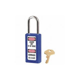 Master Lock Lockout Padlock,KA,Blue,3"H,PK3 411KAS3BLU