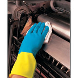 Mcr Safety Chemical Gloves,L,Blue/Yellow,PK12 5409S