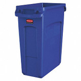 Rubbermaid Commercial Utility Container,16 gal,Plastic,Blue 1971257
