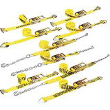 Lift-All Tie Down Strap,Flat-Hook,Yellow 26425