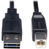 Tripp Lite Reversible USB Cable,Black,36in L UR022-003
