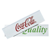 Hol-Dex LblHldr,Clear/White,Smooth,Slide-In,PK6 361256