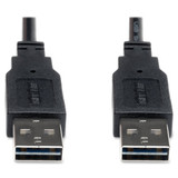 Tripp Lite Reversible USB Cable,Black,10ft L UR020-010