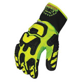 Ironclad Performance Wear Impact Gloves,2XL,Slip On Closure,PR INDI-RIG-06-XXL