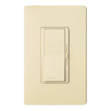 Lutron Lighting Dimmer,Decora Rocker,Ivory DVCL-253P-IV