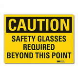 Lyle Eye Caution Rflctv Label,3.5inx5in LCU3-0382-RD_5x3.5