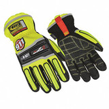 Ringers Gloves Extrication Gloves,Armortex,XL,Hi-Vis,Pr  327-11