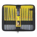 General Tools Needle File Set,Swiss,5-1/2 In. L 707475
