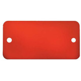 C.H. Hanson Blank Tag,Aluminum,2in H,4in W,Red,PK5 43048