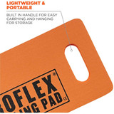 Ergodyne Kneeling Pad,18"L,8"W,Foam,Orange 375