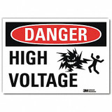 Lyle Danger Sign,10inx14in,Reflctv Sheeting U1-1036-RD_14X10