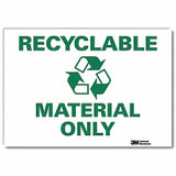 Lyle Recycling Sign,7x10in,Rflctive Sheeting U1-1062-RD_10X7