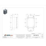 Nvent Hoffman Enclosr,Nonmetallc,8In.H x 6In.W x 4In.D A864CHQRFG