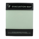 Accuform Evacuation Map Holder,8-1/2 in. x 11 in. DTA240