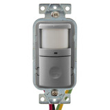 Hubbell Wiring Device-Kellems Motion Snsr,PIR,120-277V AC,Gray WS2000GY