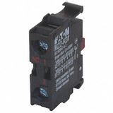 Eaton Contact Block,Screw,Black,22mm,1NC M22-K01