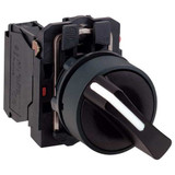 Schneider Electric SelectorSwitch,Non-Illum,2Pos,22mm,Black XB5AD25
