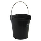 Vikan Hygienic Bucket,1 1/2 gal,Black  56889