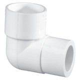 Manufacturer Varies 90 Reducing Elbow, 1 1/2 x 1 in, PVC 406211