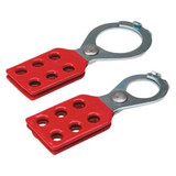 Brady Lockout Hasp,6 Lock,Red 105718