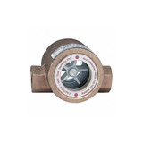 Dwyer Instruments Double Sight Flow Indicator,Bronze,1/2" SFI-300-1/2
