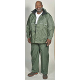 Viking Rain Jacket Detachable Hood,Green,2XL 3305J-XXL