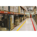 Mighty Line Floor Tape,Red,4 inx100 ft,Roll 4RR