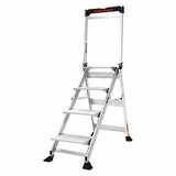 Little Giant Ladders Folding Step,375 lb. Ld Cap.,Aluminum 11904