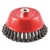 Sim Supply Cup Brush,Wire 0.020" dia.,Carbon Steel  66252838702