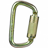 Msa Safety Carabiner,Offset-D,Steel  10089205