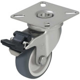 Sim Supply Standard Plate Caster,Swivel,165 lb.  LPXA-TPA 75G-FI