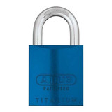 Abus Keyed Padlock, 29/32 in,Rectangle,Blue  83AL-IC/40 Blue