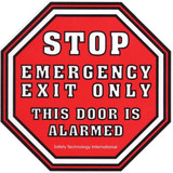 Exit Door Alarm,Red,Polycarbonate,105 dB  STI-6402